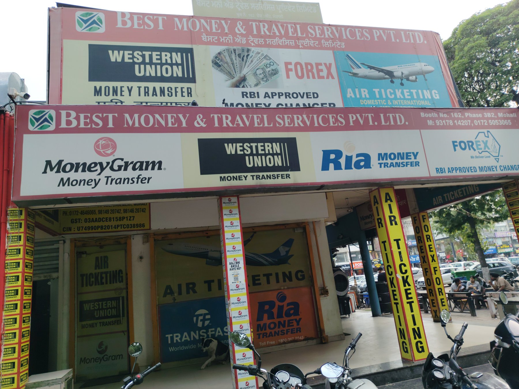 Best Money & Travel Services storefront — authorized Western Union, MoneyGram and RIA agent